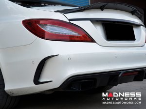 Mercedes-Benz CLS-Class W218 AMG Rear Bumper Fins - Carbon Fiber